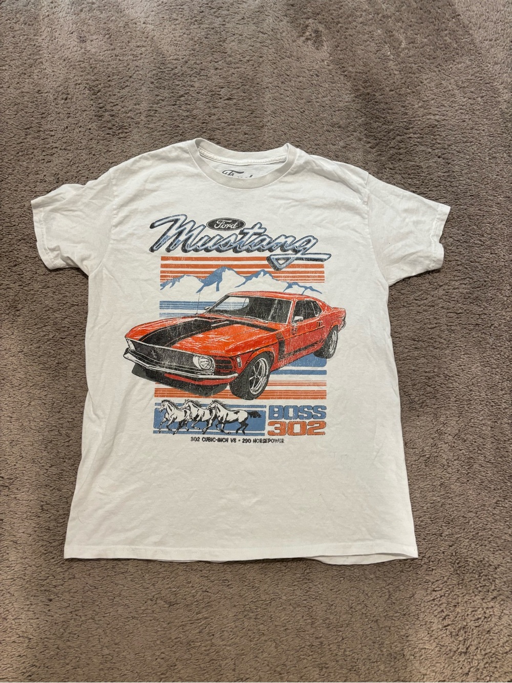 Ford Mustang Performance Boss 302 Men's T-shirt Size Medium